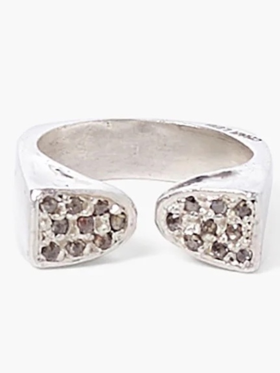 Chan Luu Jewelry - NWT CHAN LUU STERLING SILVER DIAMOND DUO STATEMENT RING $600
